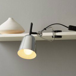FARO BARCELONA Chrome-plated Studio clip-on light