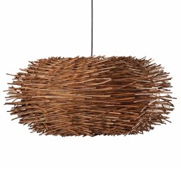 FARO BARCELONA Nido natural rattan hanging light