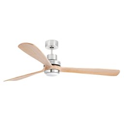FARO BARCELONA Lantau-G LED ceiling fan, pine