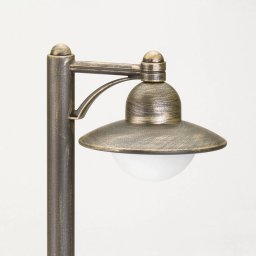 Albert Leuchten Carla path light with bracket, brown/brass