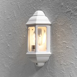 Konstsmide Classic outdoor wall light CAGLIARI I, white