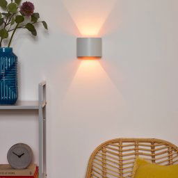 Lucide LED wall light Xio, width 13 cm, white