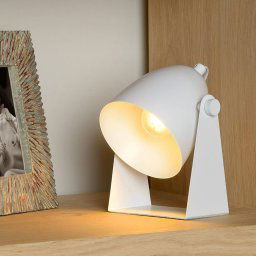 Lucide Chago metal table lamp, white