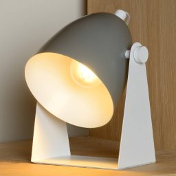 Lucide Chago metal table lamp, grey