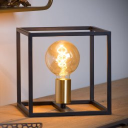 Lucide Ruben table lamp, black, height 22 cm, metal