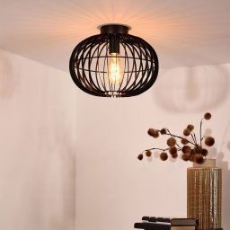 Lucide Ceiling light Reda black Ø 32 cm