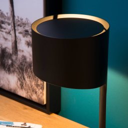 Lucide Knulle table lamp made of metal, black