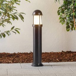 LCD Mason powder-coated path light in black