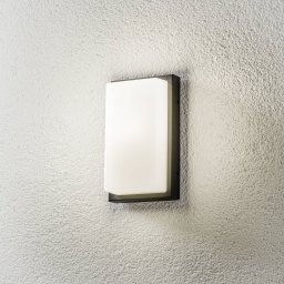 LCD Babett outdoor wall lamp E27 with sensor graphite