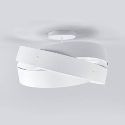 Domiluce Tornado - beautifully shaped ceiling lamp in white