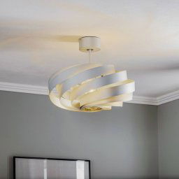 Domiluce Vento ceiling light, aluminium-coloured, Ø 50 cm, metal
