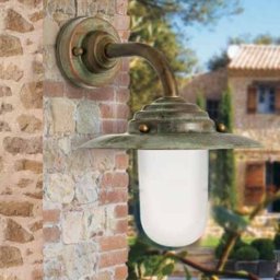 Moretti Luce Outdoor wall light Antique, 26 cm, antique-copper