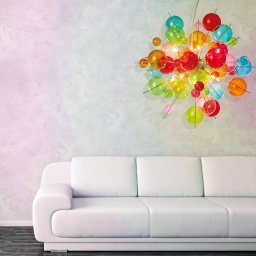 Näve Colourful glass pendant light Aurinia