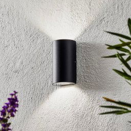 Nordlux Rold LED outdoor wall lamp, round shape