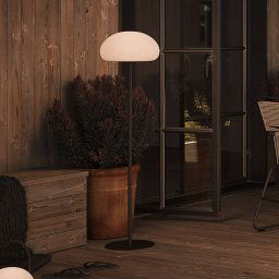 Nordlux LED patio light Sponge, black/white, metal, IP65