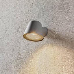 Nordlux Aleria outdoor wall light, grey aluminium