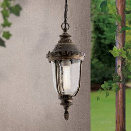 ORION Traditional Paula pendant light, textured glass