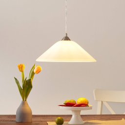 ORION Loisa Hanging Light Opal Glass Subtle Nickel