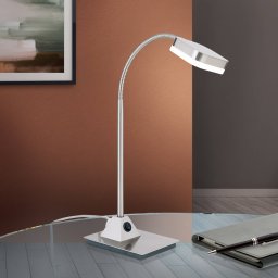 ORION Tobias LED table lamp, matt nickel