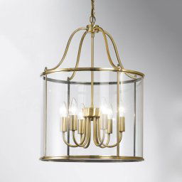 ORION Rieka Hanging Light Lantern-Shaped Round 43 cm