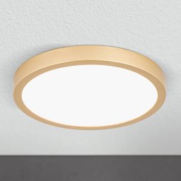 ORION Vika LED ceiling light, round, matt gold, Ø 23 cm