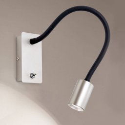 ORION Kurt LED wall light matt nickel, flexible arm