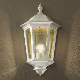 ORION Puchberg outdoor wall lamp, direct, white and gold