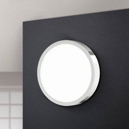 ORION Bully LED ceiling light, chrome, Ø 14 cm