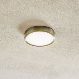 ORION LED ceiling light Bully, matt nickel, Ø 14 cm