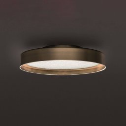 Oluce Berlin ceiling light, Ø 30 cm, brass-coloured anodised