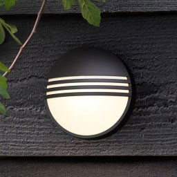 Philips Yarrow black LED outdoor wall light