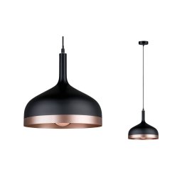 Paulmann Ultra modern hanging light Embla in black