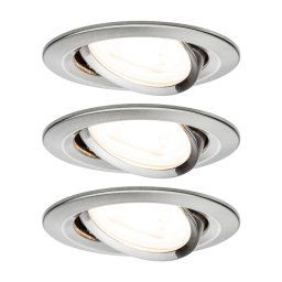 Paulmann 3 spot Nova round swivelling/dimmable, iron