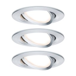 Paulmann Nova Coin 3 spots round pivotable aluminium