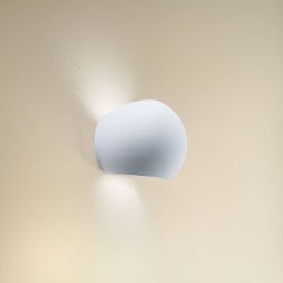 SOLLUX LIGHTING Bullet up/down wall light in white ceramic