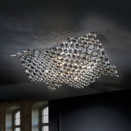 Schuller Valencia Ceiling light Saten made of crystals, 56 cm