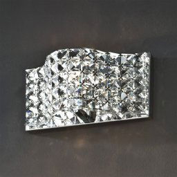 Schuller Valencia Onda wall light, crystal, 25 cm