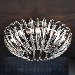 Schuller Valencia Round crystal ceiling light Ariadna in clear look