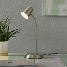 Trio Lighting Nickel-coloured LED table lamp Narcos