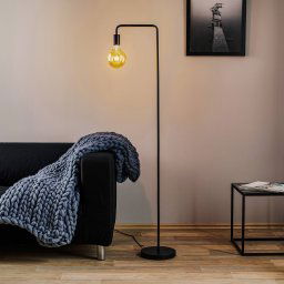 Trio Lighting Diallo floor lamp without lampshade, matt black