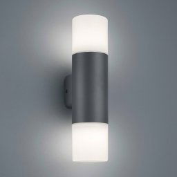 Trio Lighting Hoosic outdoor wall lamp two-bulb anthracite