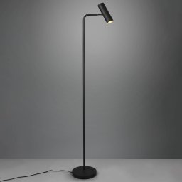 Trio Lighting Marley floor lamp, black, height 151 cm, metal