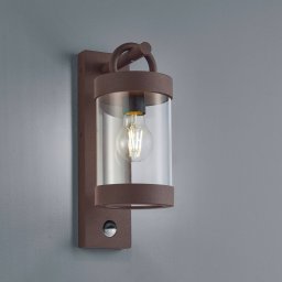 Trio Lighting Sambesi outdoor wall lamp, motion sensor, rust