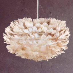 UMAGE Eos mini pendant light brown feathers