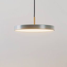 UMAGE LED hanging light Asteria Mini, light green/brass, Ø 31 cm