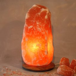 Wagner Life Rock lighted salt crystal with wooden base