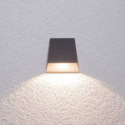 Lucande LED outdoor wall light, Hanno, anthracite, metal, IP54