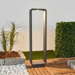Lucande Ninon LED path light, 80 cm, anthracite, metal
