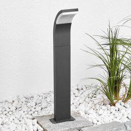 Lucande Timm LED path light, 60 cm, anthracite, metal, IP54