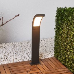 Lucande LED bollard light Juvia, 60 cm, anthracite, IP54